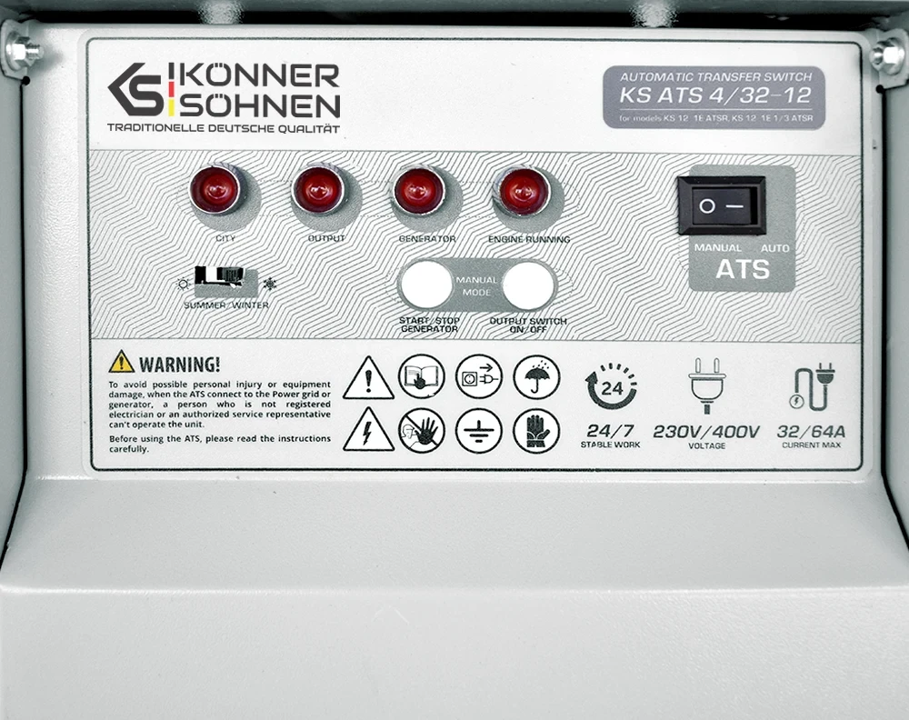 Konner & Sohnen Automatinis Perjungiklis ATS Block 4-32/12
