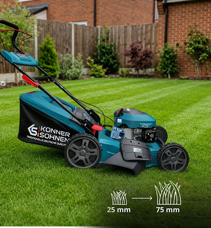 Konner & Sohnen KÖNNER &amp; SÖHNEN KS BENZININĖ VEJAPJOVĖ SU PAVARA 3.8kW 5.2HP 180cc KS 46LMG-SP