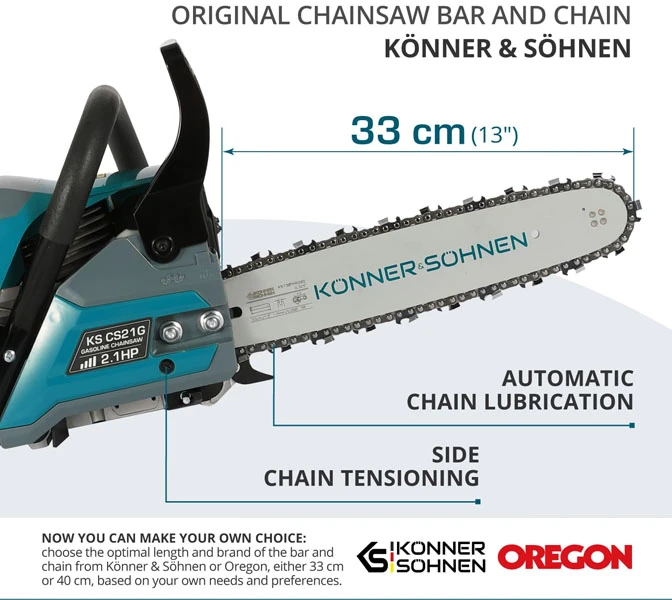Pjūklas grandininis Cedrus BENZININIS GRANDININIS PJŪKLAS 33 CM 2,1 AG OREGON