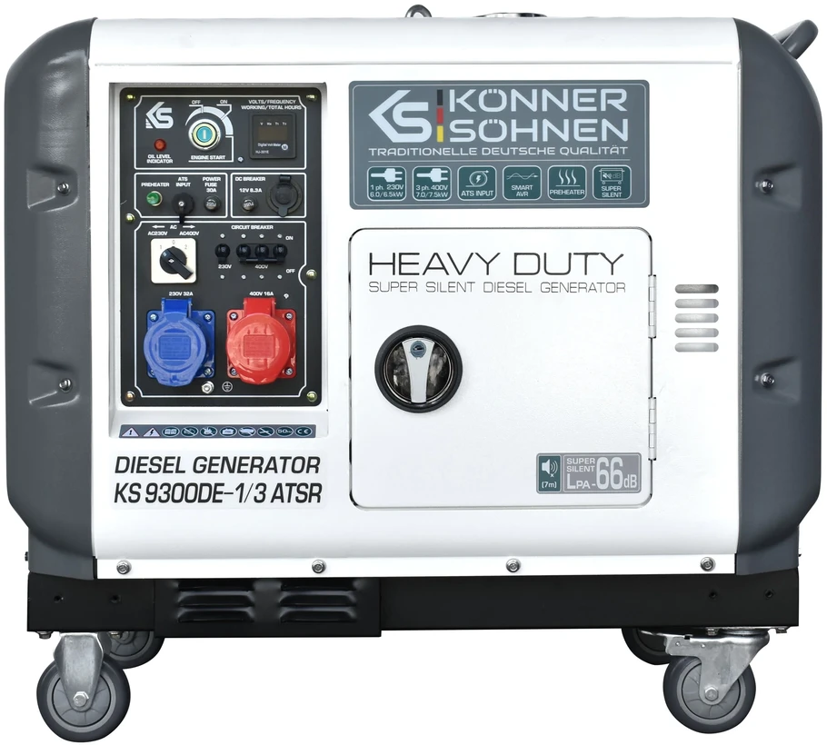 Dyzelinis generatorius "Könner & Söhnen" KS 9300DE-1/3 ATSR (EURO V)
