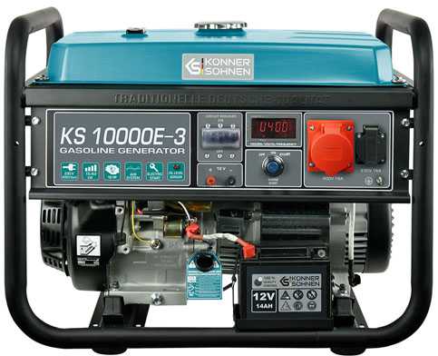 Benzininis generatorius Könner & Söhnen KS 10000E-3 7,5kW 230/400V