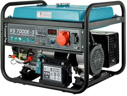 KÖNNER & SÖHNEN Benzininis generatorius 5,0kW 230/400V KS 7000E-3