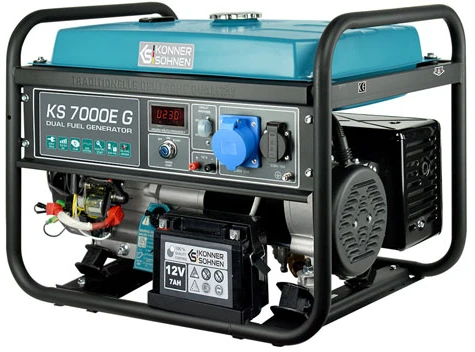 Könner & Söhnen hibridinis (benzinas/LPG) generatorius KS 7000E G