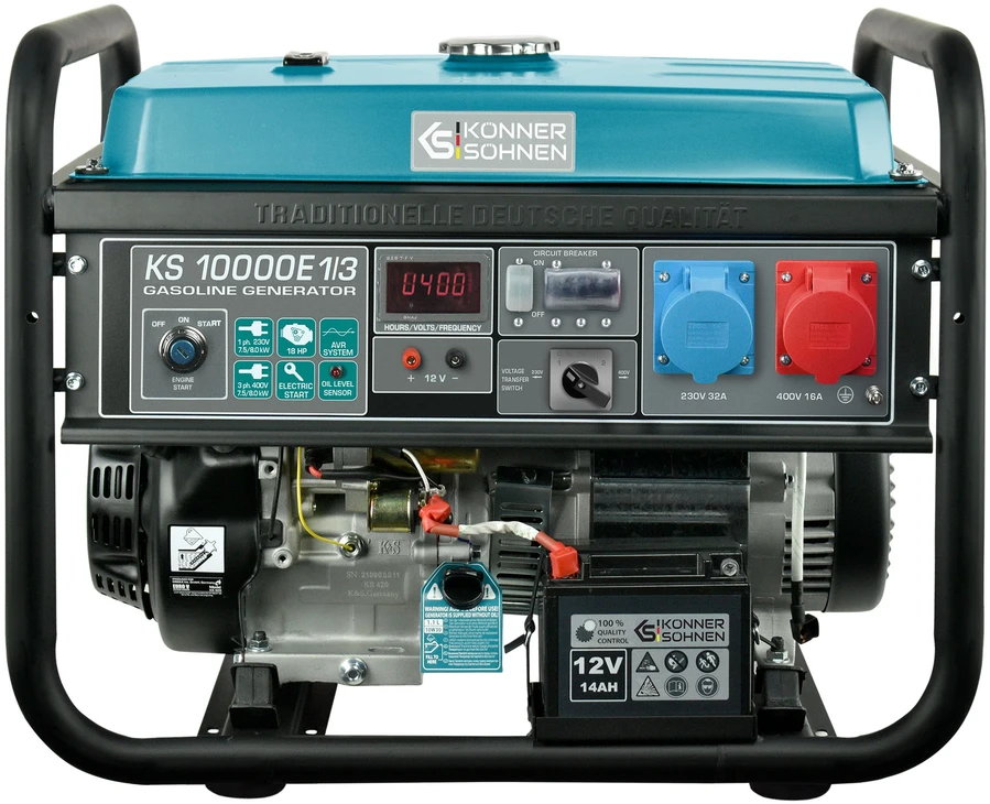 Benzininis generatorius Könner & Söhnen KS 10000E 1/3