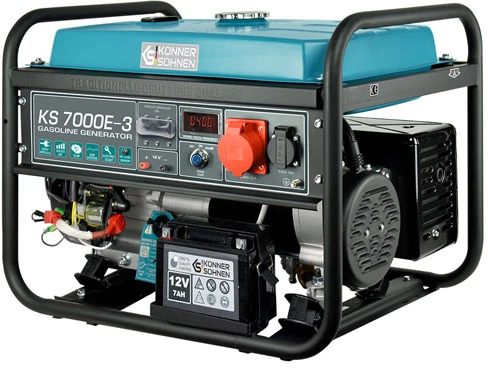 KÖNNER & SÖHNEN Benzininis generatorius 5,0kW 230/400V KS 7000E-3