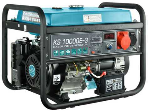 Benzininis generatorius Könner & Söhnen KS 10000E-3 7,5kW 230/400V
