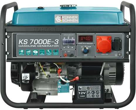 KÖNNER & SÖHNEN Benzininis generatorius 5,0kW 230/400V KS 7000E-3