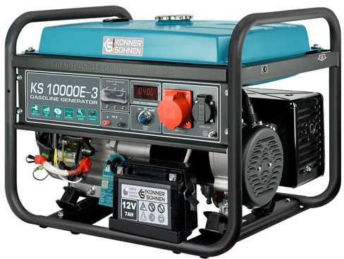 Benzininis generatorius Könner & Söhnen KS 10000E-3 7,5kW 230/400V