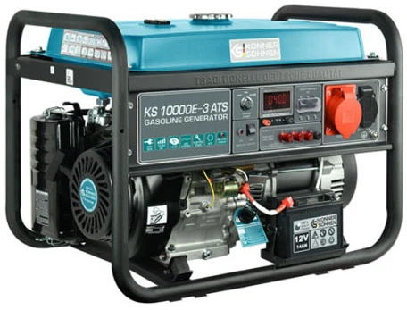 KÖNNER & SÖHNEN Benzininis Generatorius 7,5kW 230/400V KS 10000E-3 ATS