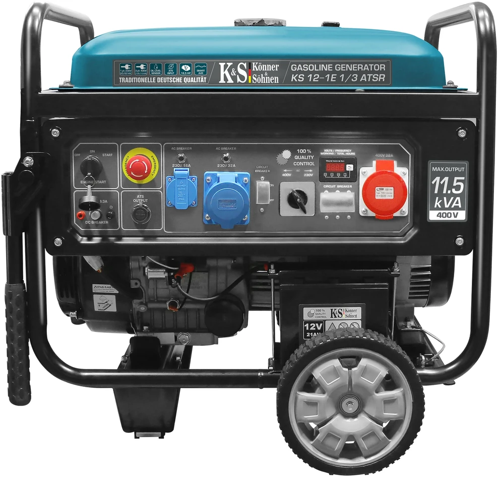 Könner & Söhnen KS 12-1E 1/3 ATSR 8200 W 3 fazių benzininis generatorius