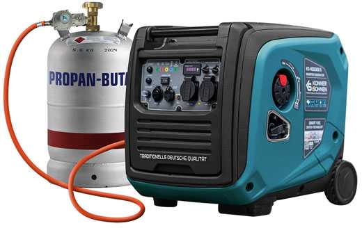 Könner & Söhnen hibridinis (benzinas/dujos) inverterinis generatorius 3,5kW 230V KS 4000iEG S