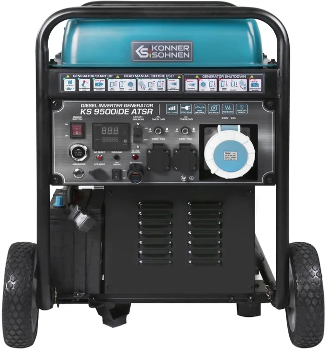 Agregat Könner & Söhnen KS dyzelinis INVERTER GENERATOR KS 9500iDE ATSR 10kW 230V