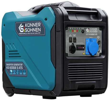 Konner & Sohnen Inverterinis elektros generatorius 5500W, KS 6000iE S ATS, (su gamykliniu ATS bloku)