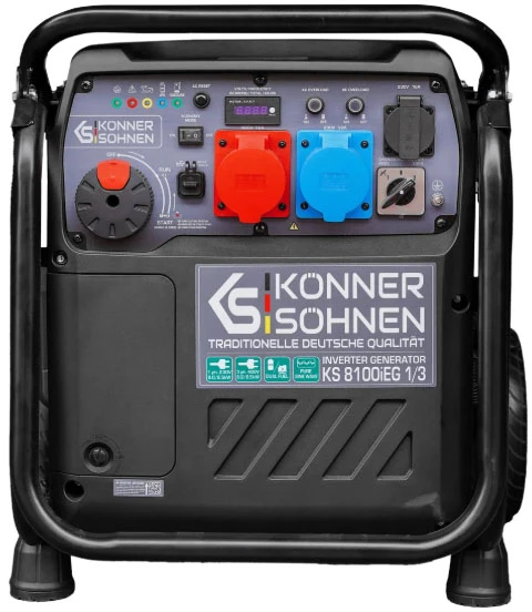 Konner & Sohnen KS inverterinis generatorius HYBRYDOWY KS 8100iEG 1/3 7,2kW 230V