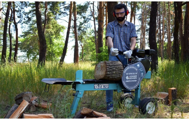 Konner & Sohnen benzininė kinetinė malkų skaldyklė KS 15TKG 52/35