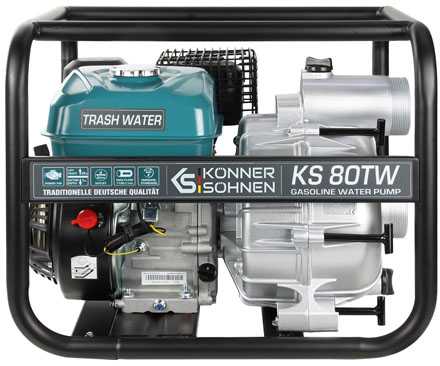 Konner & Sohnen KÖNNER &amp; SÖHNEN KS VANDENS SIURBLYS SU VIDAUS DEGIMO VARIKLIU KS 80TW NEŠVARIAM VANDENIUI 917 l/min