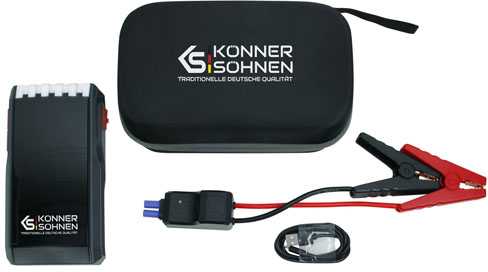 KÖNNER & SÖHNEN Paleidėjas starteris power bank 1000A, 12Ah, KS JS-1000
