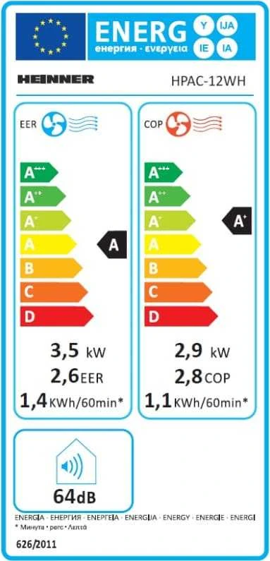 ORO KONDICIONIERIUS HEINNER HPAC-12WH