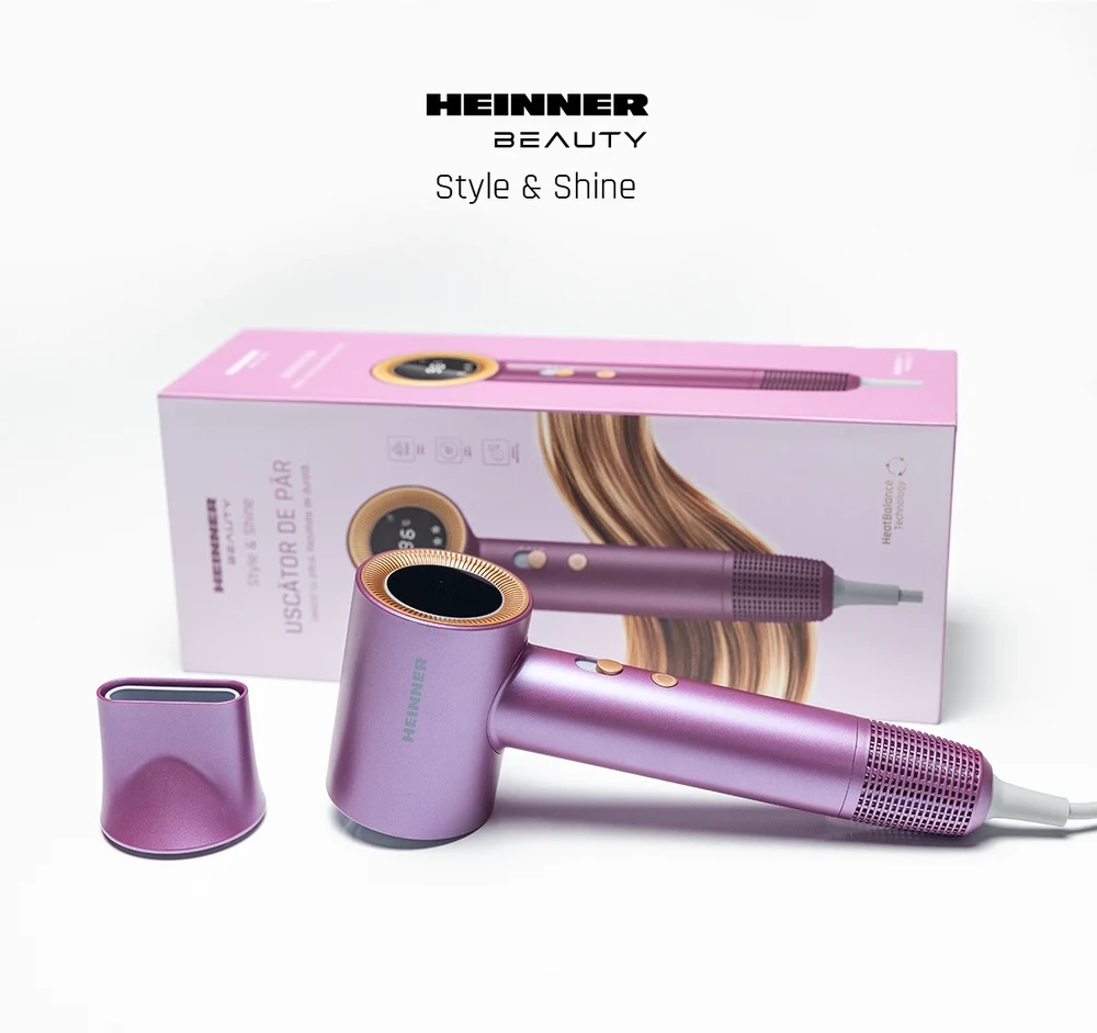Plaukų džiovintuvas 1700 W, violetinis, HHD-H17DBLDC-PP HEINNER
