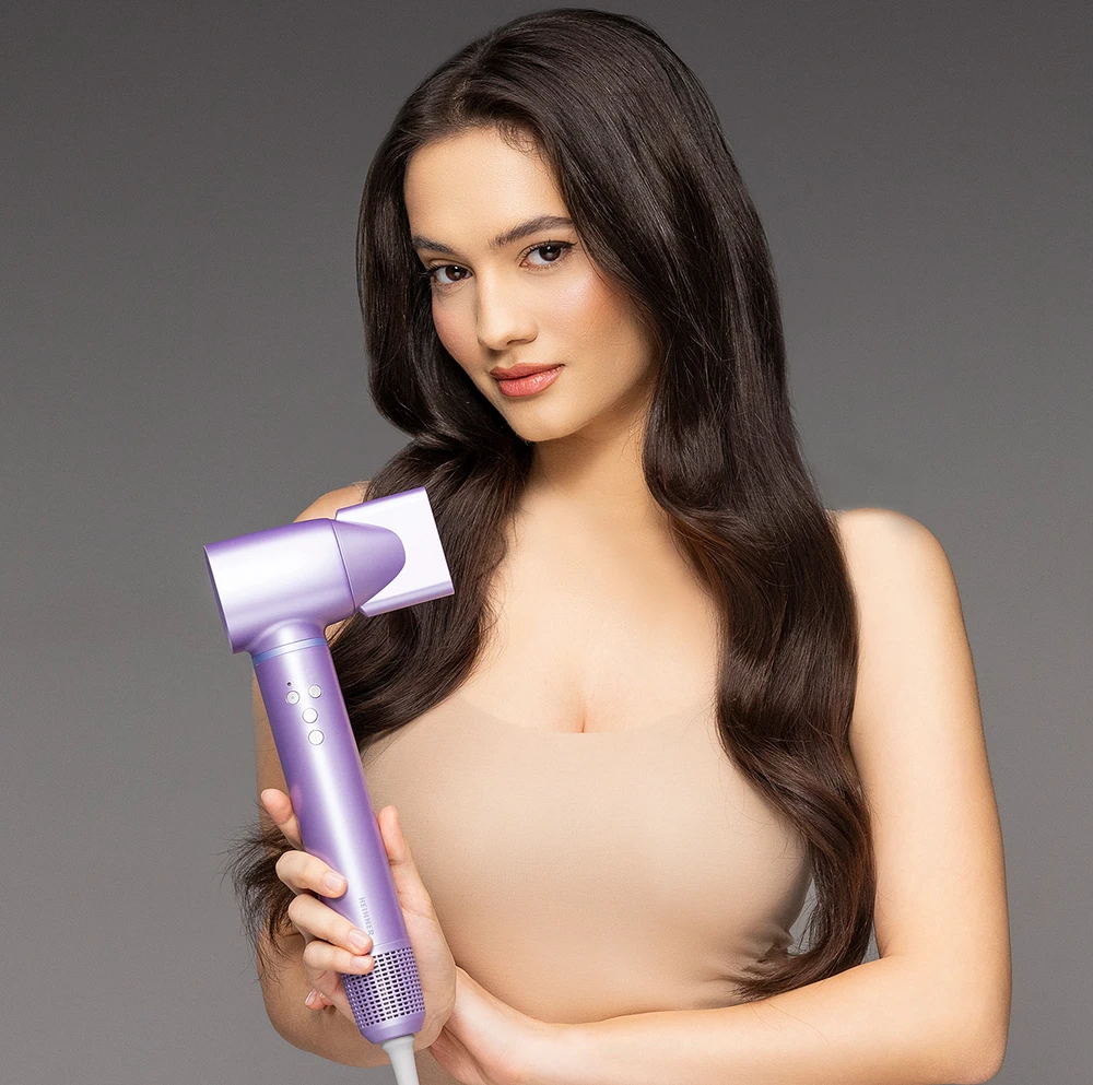 Plaukų formavimo prietaisas 1300W, violetinis, HAS-H13BLDC-V4 HEINNER