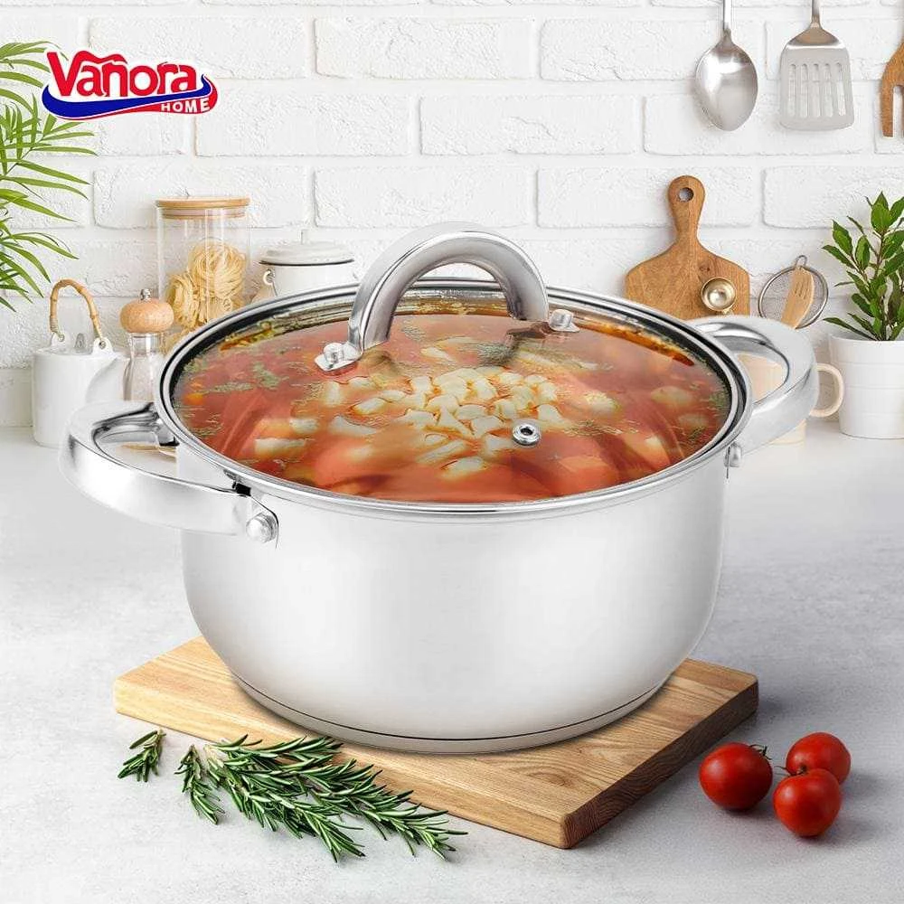 Puodas nerūdijančio plieno su teflono danga 3.9L 20x10.5cm VN-HJ-39L VANORA