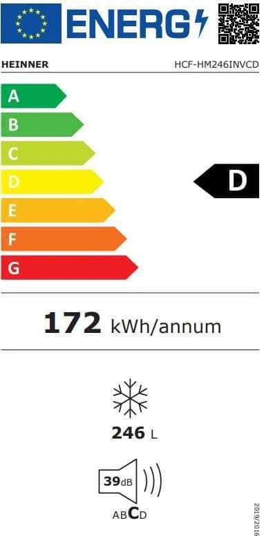 Šaldiklis HCF-HM246INVCD HEINNER