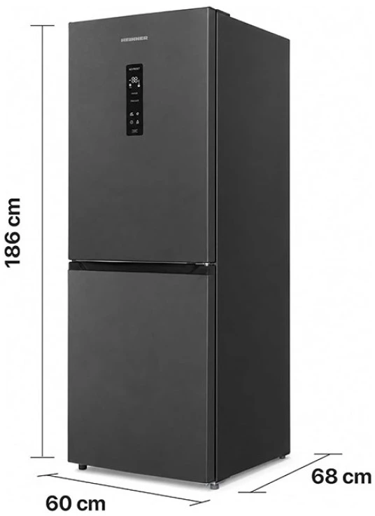 Šaldytuvas Combi No Frost HCNF-HM400DINVDGE++ HEINNER