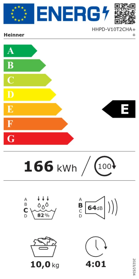 Džiovyklė HEINNER drabužių DŽIOVYNĖ HHPD-V10T2CHA++ (HHPD-V10T2CHA++)