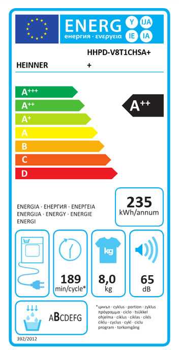 HEINNER šilumos siurblio džiovyklė HHPD-V8T1CHSA++