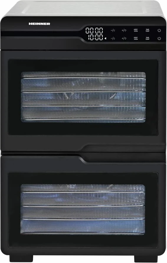 Vaisių ir daržovių džiovintuvas 1000-1200W HFD-KDDB1200BKSS HEINNER
