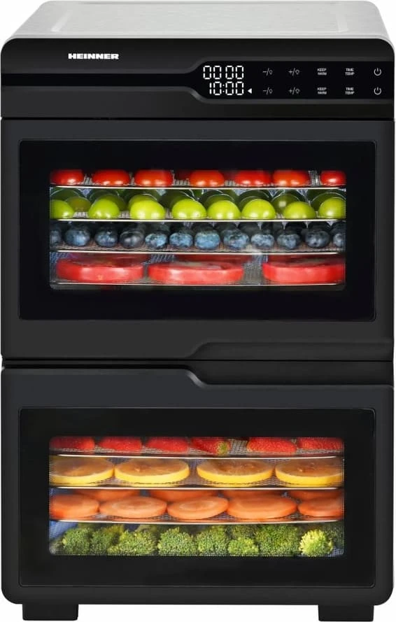 Vaisių ir daržovių džiovintuvas 1000-1200W HFD-KDDB1200BKSS HEINNER