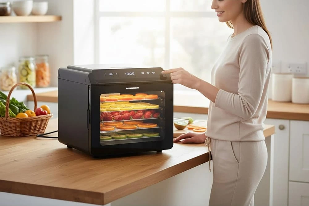 Vaisių ir daržovių džiovintuvas 500-600W HFD-KD600BK HEINNER