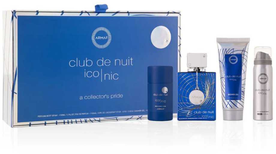 Armaf Club De Nuit Mėlyna Iconic - EDP 105 ml + purškiamas gelis 100 ml + tuhý dezodorantas 75 g