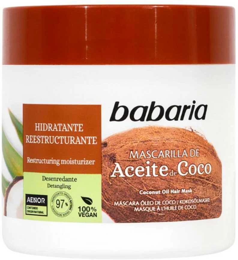 Babaria Coconut Moisturizing Mask maitinamoji plaukų kaukė, 400 ml