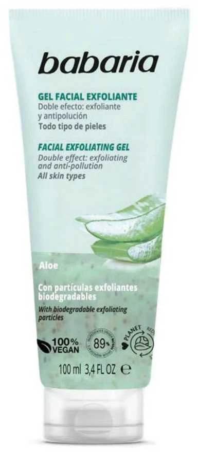 Šveičiamasis veido gelis BABARIA Aloe 100ml