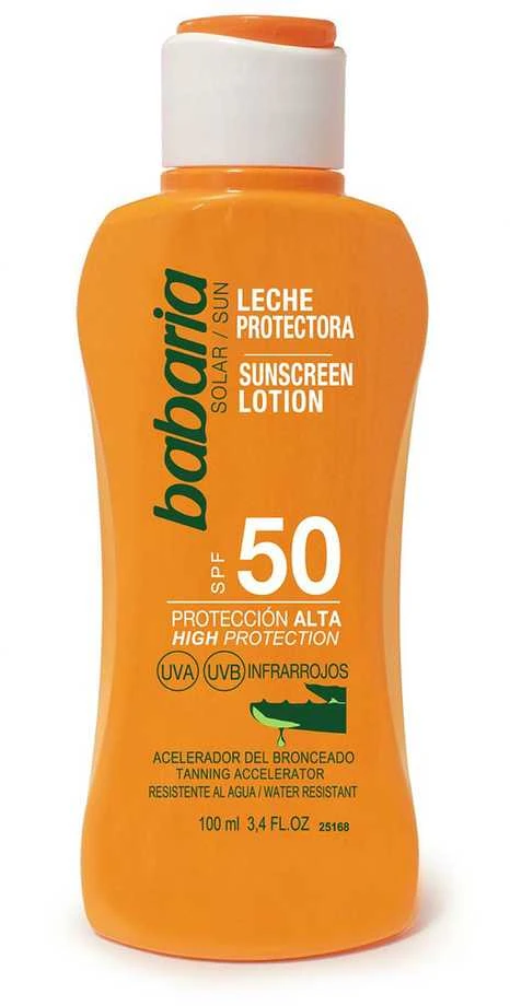 Babaria apsauginis losjonas nuo saulės su alaviju SPF 50, 100 ml