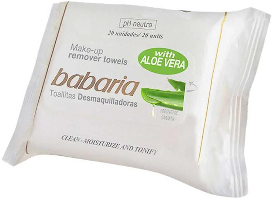 "Babaria Aloe Vera" veido valymo servetėlės 25 vnt