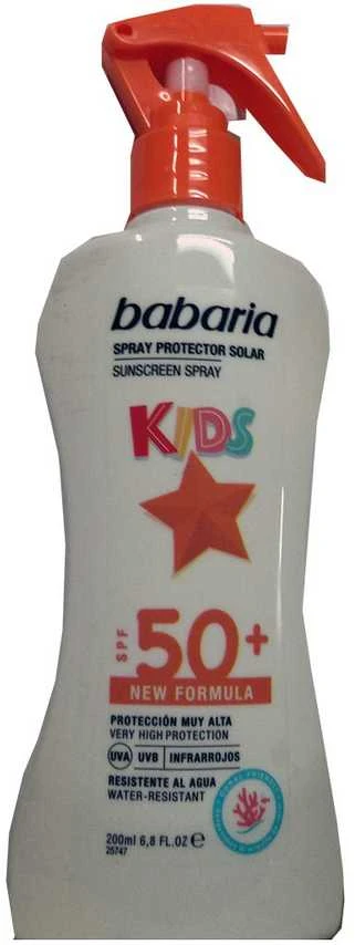 Babaria Apsauginis kremas nuo saulės Purškiklis Su Aloe Vera Vaikams Spf50+, 200 ml