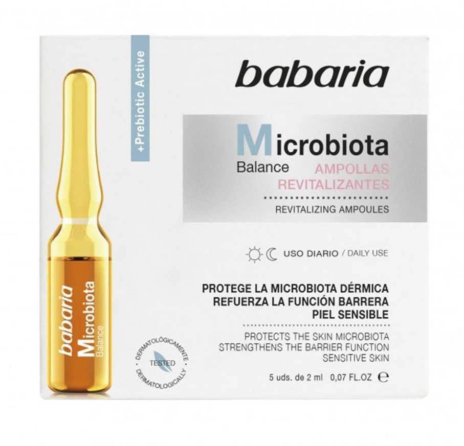 "Babaria Microbiota Balance Pagerinamosios atgaivinančios ampulės jautriai odai Kasdienio naudojimo" 5un