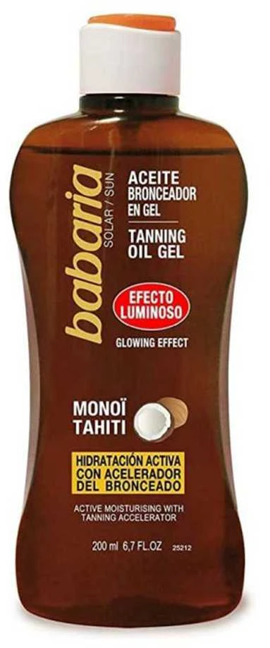 "Babaria" įdegio aliejaus gelis "Glowing Effect" 100ml