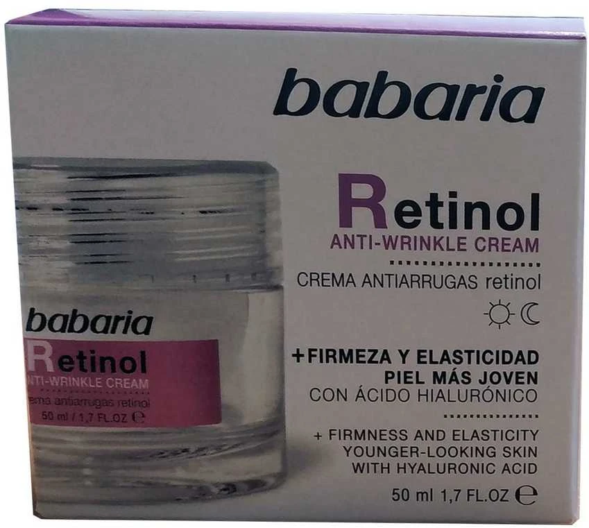 Kremas nuo raukšlių Babaria Retinol, 50ml
