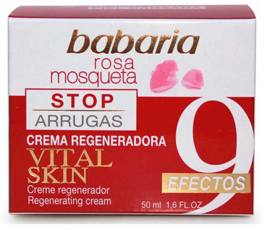 Babaria Rosa Mosqueta Vital regeneruojantis odos kremas raukšlėms stabdyti 50ml