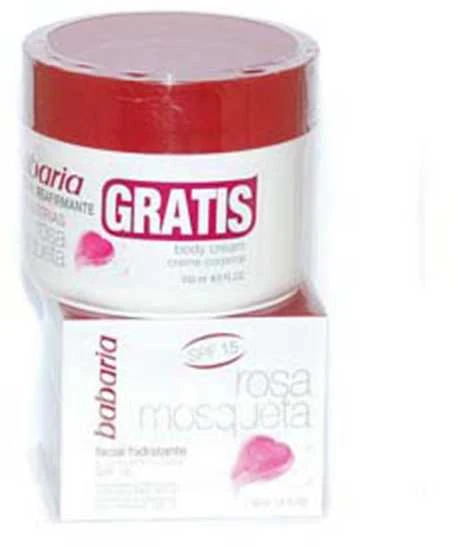 "Babaria" veido kremas "24 Hour Moisture Rose hip Oil Spf15" 50ml