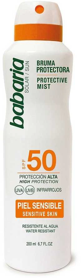 Babaria apsauginis purškiklis jautriai odai SPF50, 200 ml