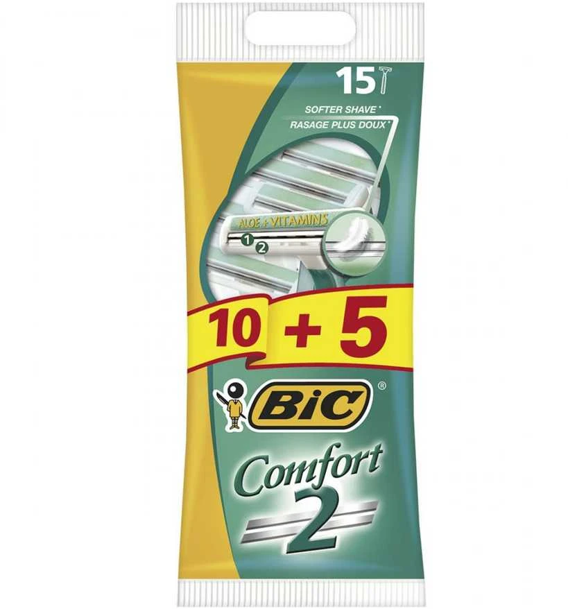 Bic Comfort 2 Pouch Shaver 10 + 5vnt
