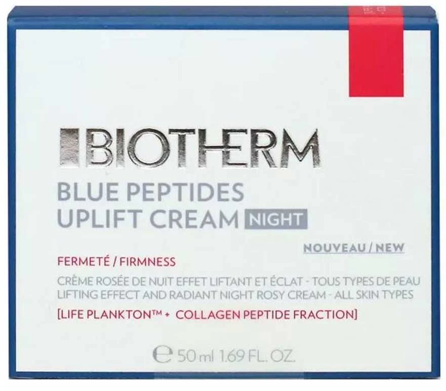 Biotherm naktinis stangrinamasis kremas su senėjimą stabdančiu poveikiu Mėlyna Peptides (Uplift Kreminis Night), 50 ml