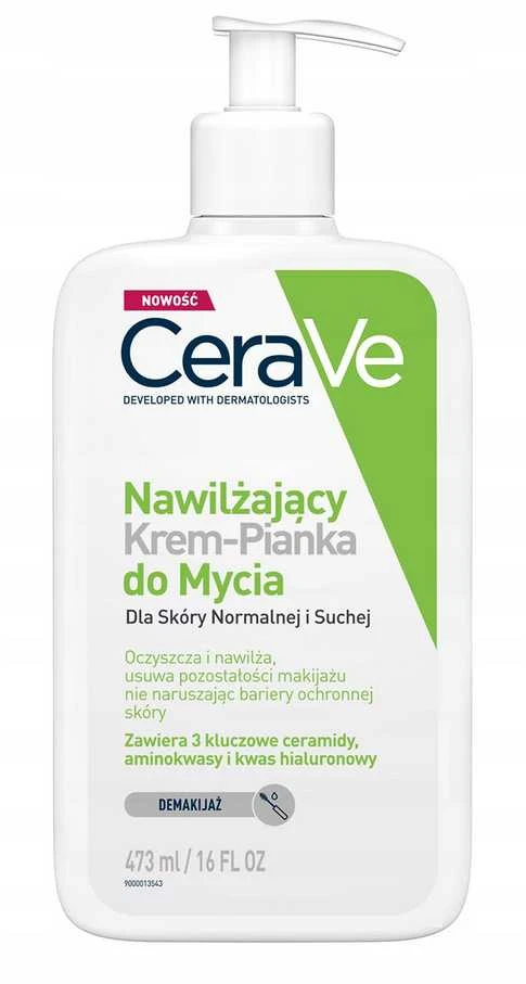 Cerave Drėkinamasis veido ir kūno prausiklis normaliai ir sausai odai, 473 ml