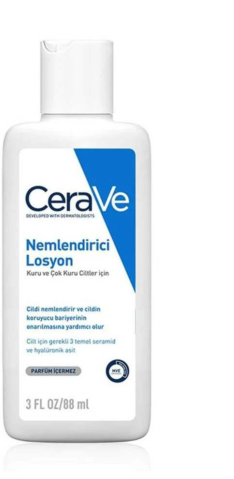 Drėkinamasis veido ir kūno losjonas sausai ir labai sausai odai Cerave Moisturising Lotion, 88 ml