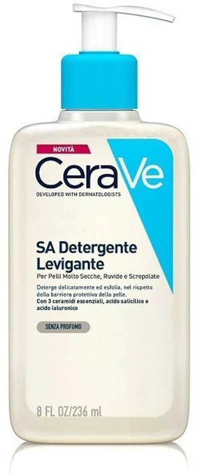 Veido prausiklis sausai ir šiurkščiai odai Cerave SA Smoothing Cleanser, 236 ml