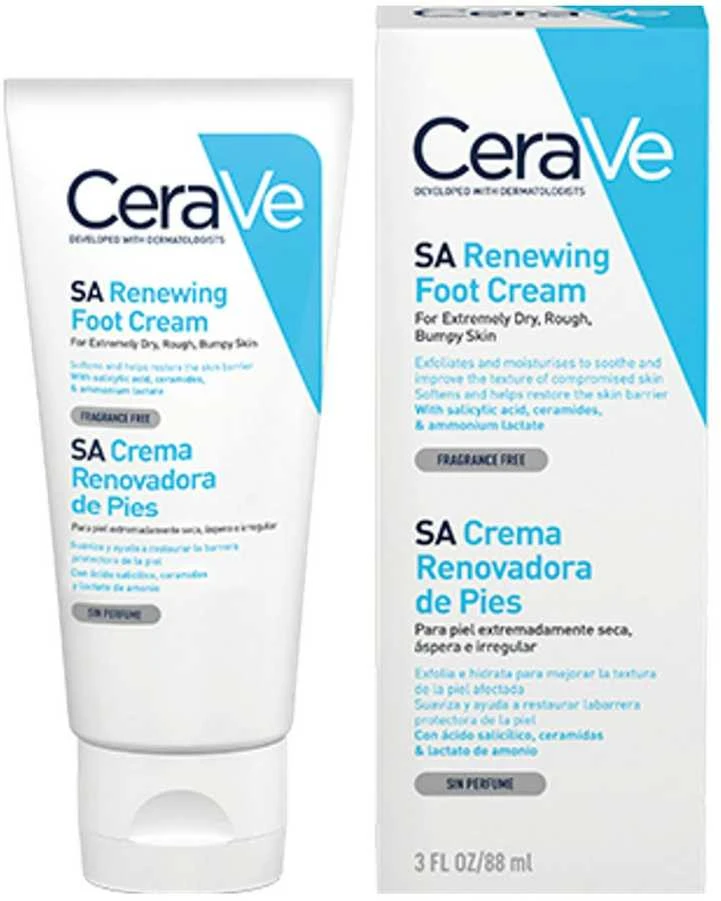 Atkuriamasis pėdų kremas Cerave SA Renewing Foot Cream, 88 ml